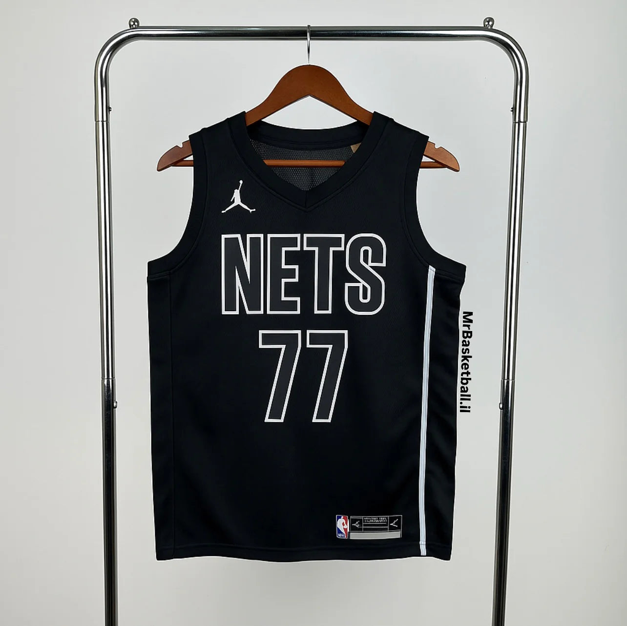גופיית NBA בן שרף שחורה בברוקלין נטס