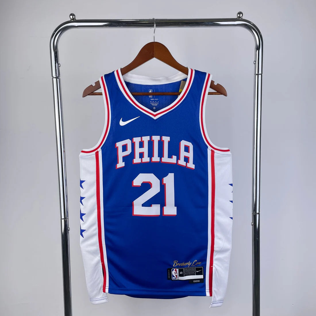 גופיית NBA ג'ואל אמביד כחולה בפילדלפיה 76'