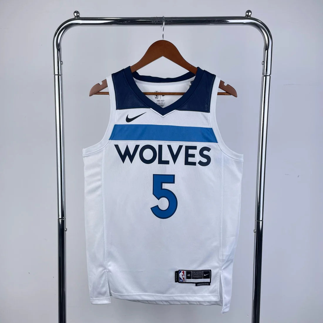 גופיית NBA אנתוני אדוארדס לבנה במינסוטה טימברוולבס