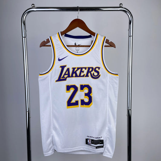 גופיית NBA לברון ג׳יימס לבנה בלוס אנג׳לס לייקרס