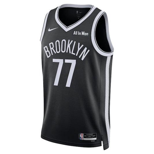 גופיית NBA בן שרף שחורה בברוקלין נטס