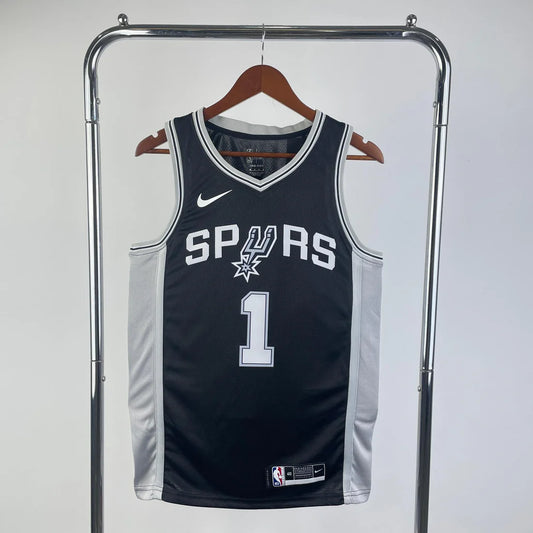 גופיית NBA ויקטור וומבניאמה שחורה סן אנטוניו ספרס